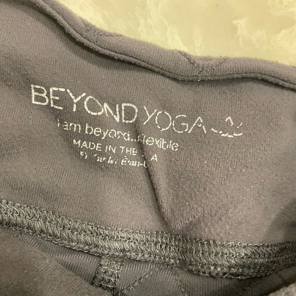 Beyong Yoga Spacedye High Waisted Cropped /  Pedal Pusher Legging, Blue, Sz S - Picture 4 of 8